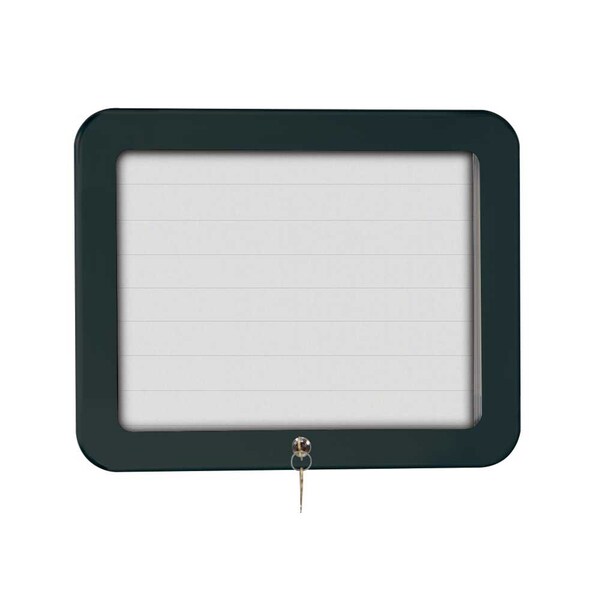 Sliding Door Indoor Enclosed Corkboard, 9